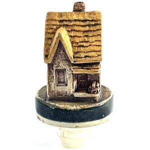 Vintage Tiny Towns Bottle Stopper Cute Cabin